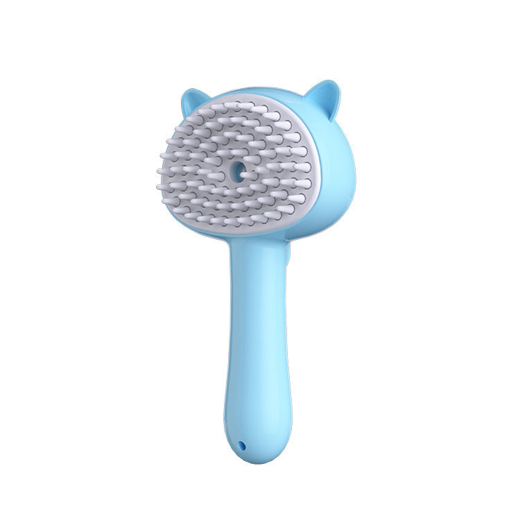Rechargeable Mist Grooming Brush – Self-Cleaning Slicker for Pets.